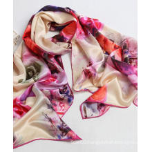 100%Silk Scarves Digital Print 100%Silk Shawls